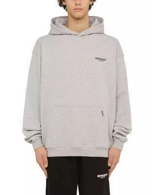 Grey hoodie with logo