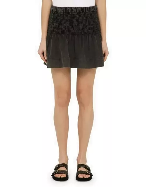 Pacifica black cotton mini skirt