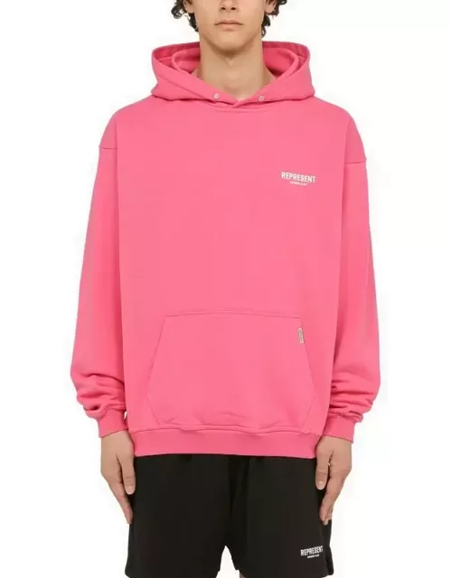 Bubble pink hoodie with logo