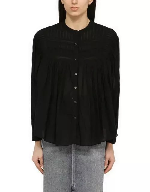 Black cotton Plalia shirt