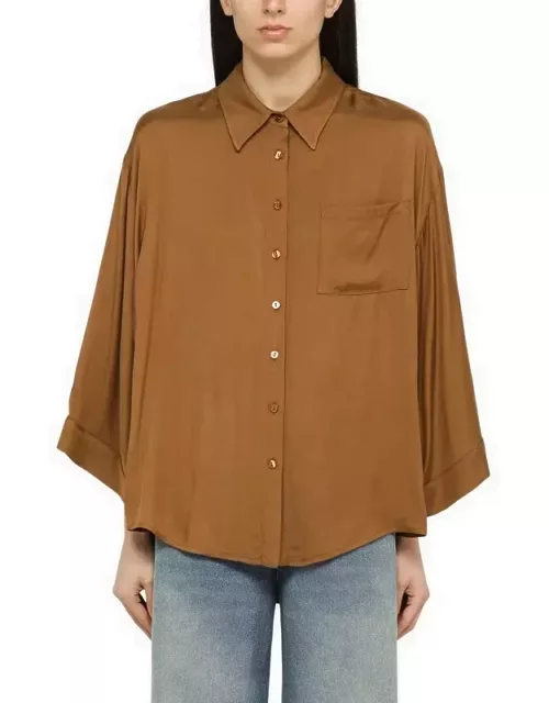 Brown viscose shirt