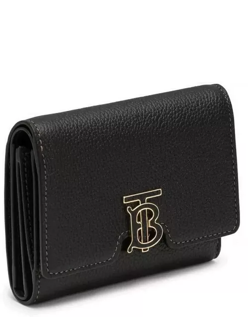 Black garnet leather wallet