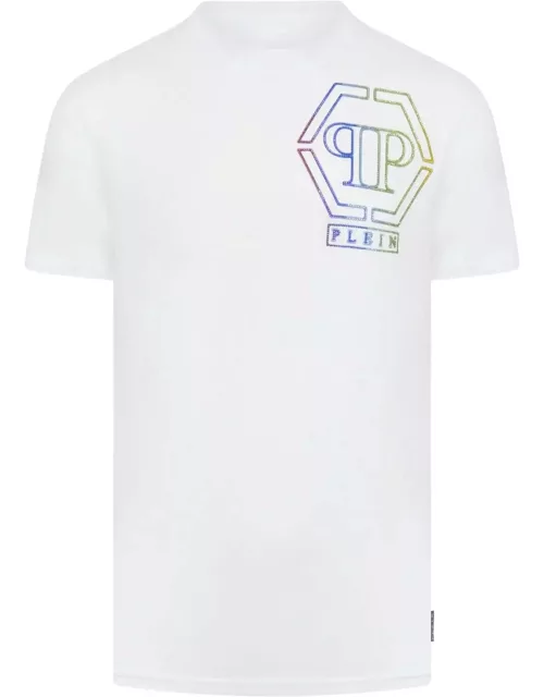 Philipp Plein Logo Embellished Crewneck T-shirt