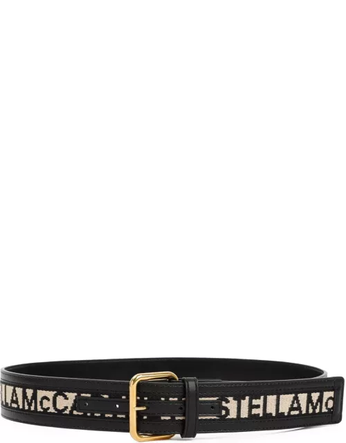 Stella McCartney Logo Embroidered Two-toned Buckle Belt