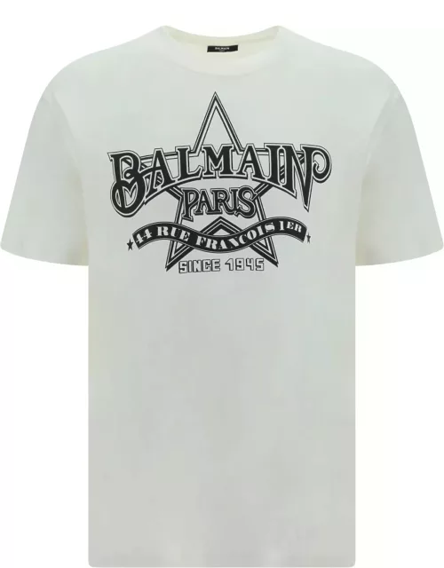 Balmain Star Print T-shirt Straight Fit