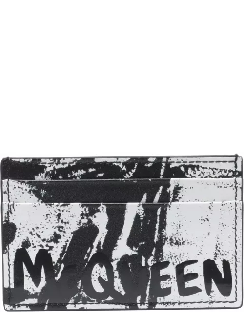 Alexander McQueen Graffiti Logo Cards Holder