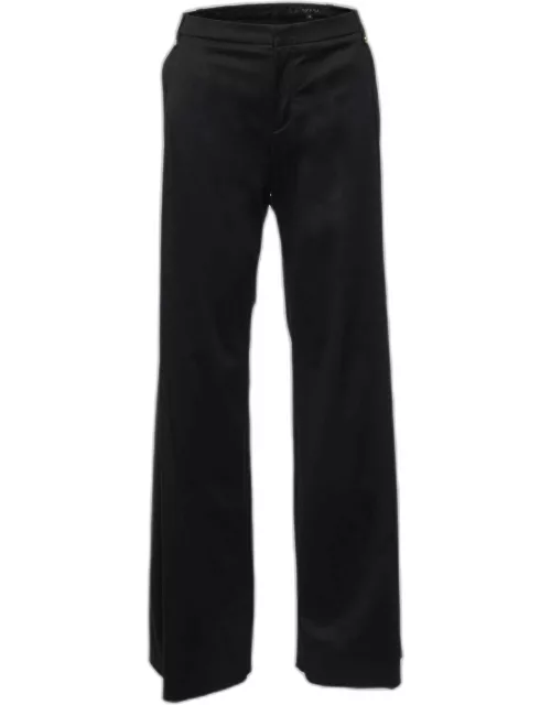 Gucci Black Cotton Flared Trousers