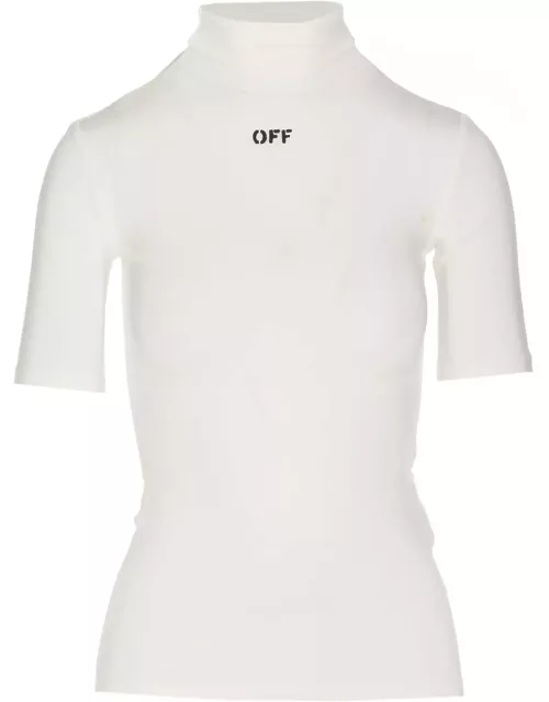 Off-White Off Stamp Logo Short Sleeves Sweater