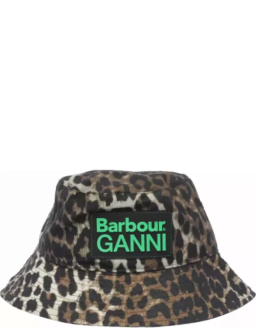 Barbour Waxed Leopard Bucket Hat
