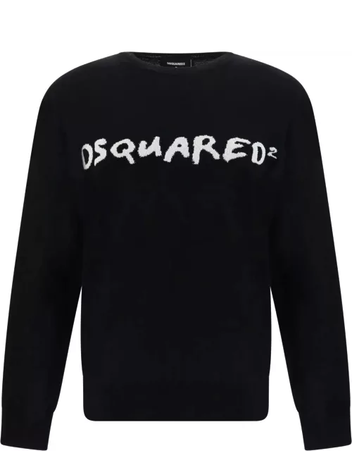 Dsquared2 Textured Logo Sweater