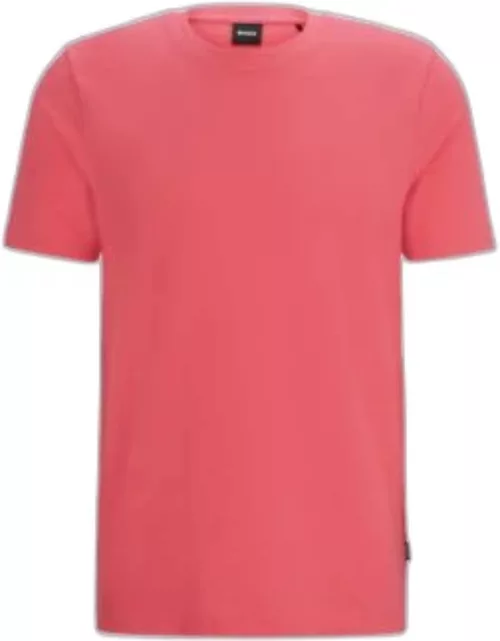 T-shirt with bubble-jacquard structure- Dark pink Men's T-Shirt