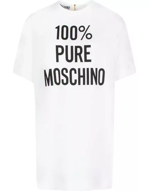 Moschino Logo Printed T-shirt Mini Dres