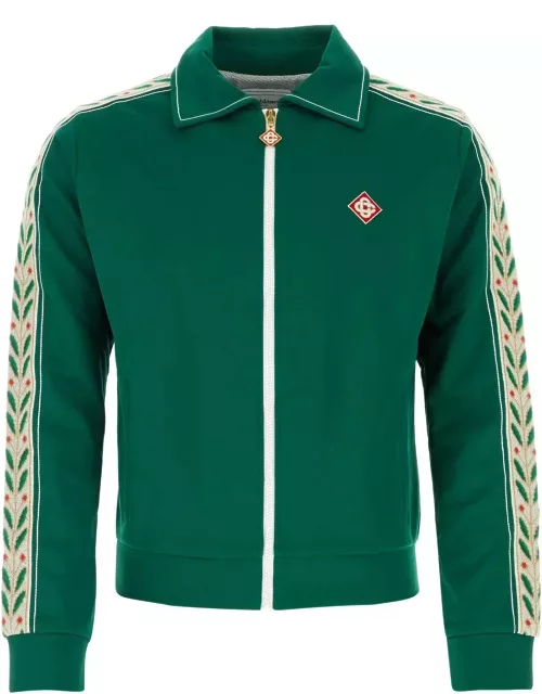 Casablanca laurel Green Cotton Blend Sweatshirt