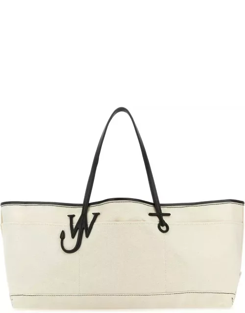 J.W. Anderson Ivory Canvas Anchor Shopping Bag