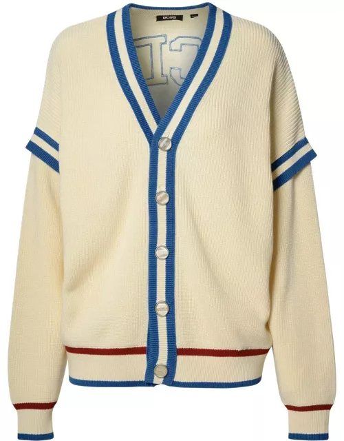 GCDS Logo Embroidered Knitted Cardigan