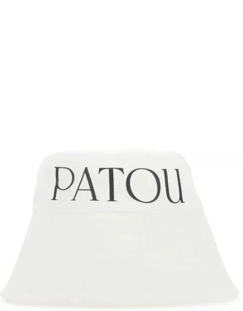 Patou White Canvas Hat