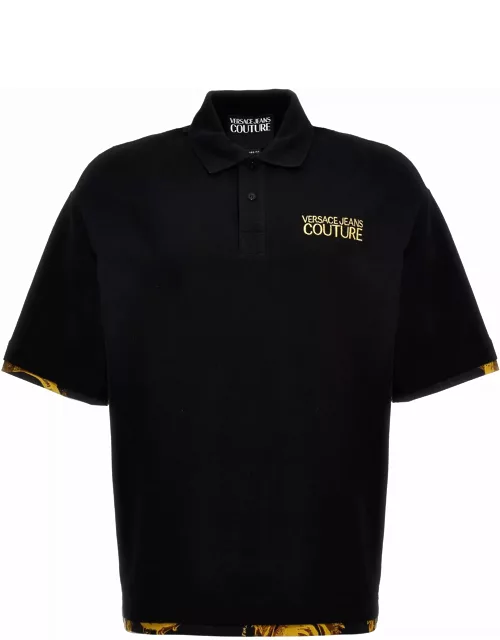 Versace Jeans Couture Polo Shirt With Baroque Detail