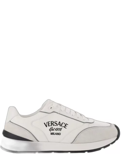 Versace White Leather Sneaker