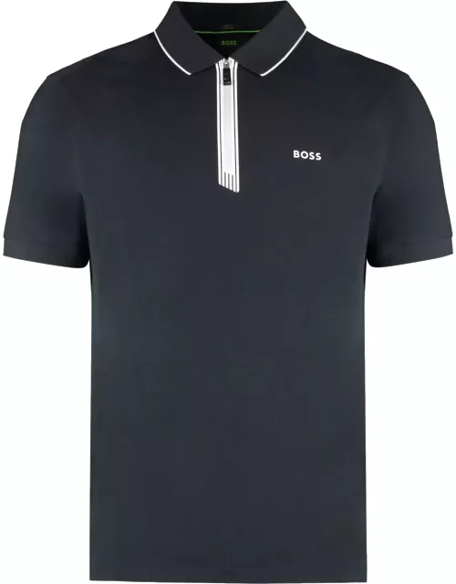 Hugo Boss Logo Print Cotton Polo Shirt