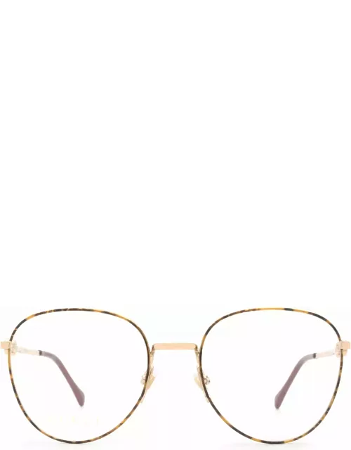 Gucci Eyewear Gg0880o Gold / Havana Glasse