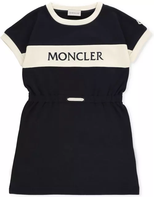Moncler Cotton Dress With Logo