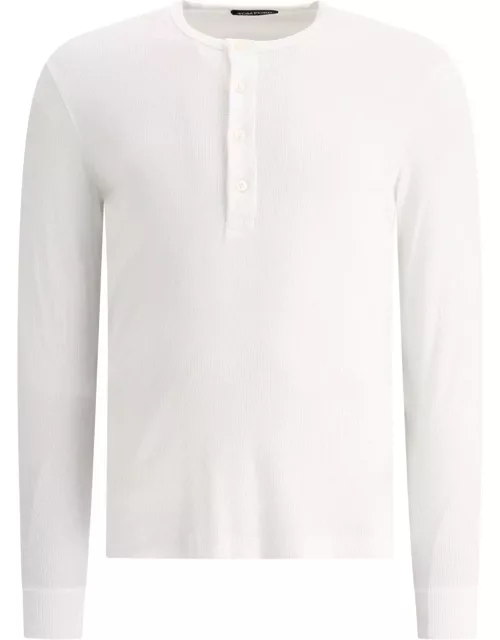 Tom Ford Long Sleeve Henley T-shirt