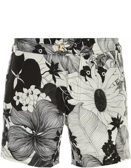 Tom Ford Allover Floral Print Swim Short
