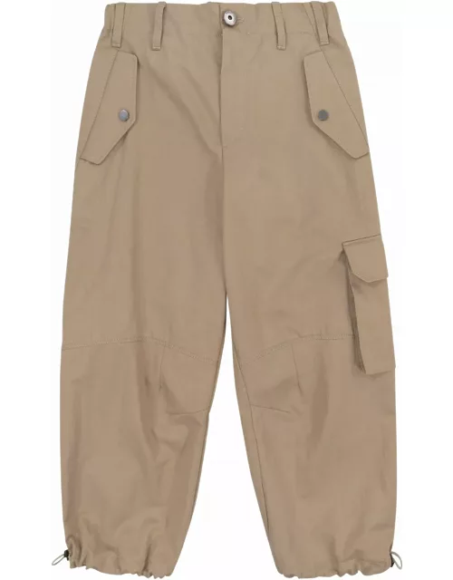 Brunello Cucinelli Cotton Cargo Pocket Trouser