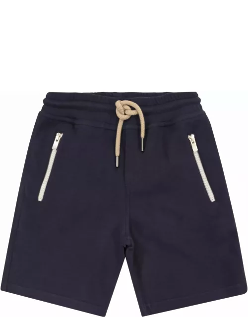 Brunello Cucinelli Bermuda Shorts In Techno Cotton Fleece