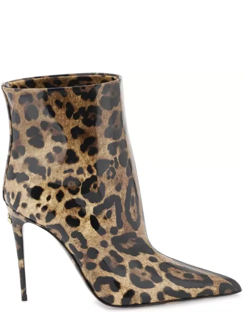 Dolce & Gabbana Glossy Leather Ankle Boot