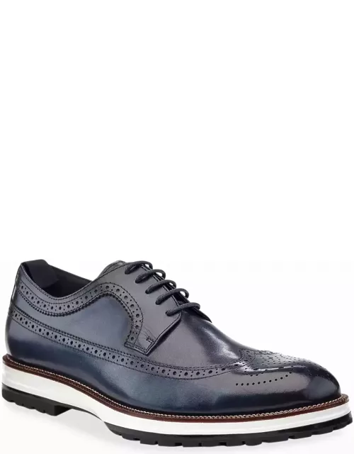 Men's Louis Hybrid Wing-Tip Leather Derby Shoe