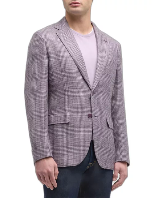 Men's Plaid Wool-Blend Sport Coat