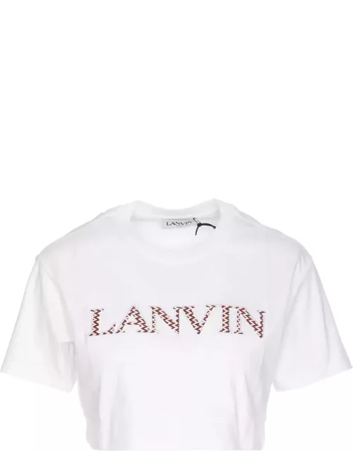 Cropped Logo Lanvin Paris T-shirt