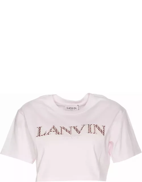 Cropped Logo Lanvin Paris T-shirt