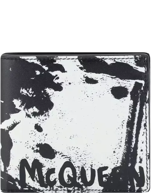 Alexander McQueen Graffiti Logo Bi-fold Wallet