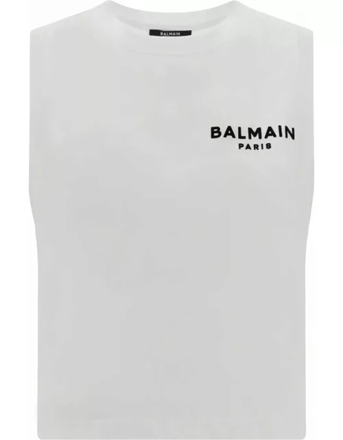 Balmain Tank Top With Logo