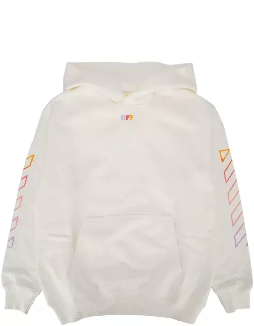 Off-White Diag Stripe-printed Long Sleeved Hoodie