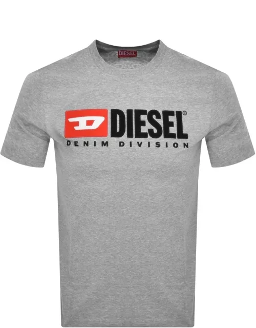 Diesel T Diegor DIV T Shirt Grey