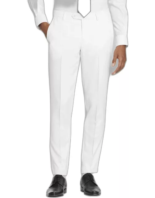 JoS. A. Bank Men's Skinny Fit Separates Pants, White