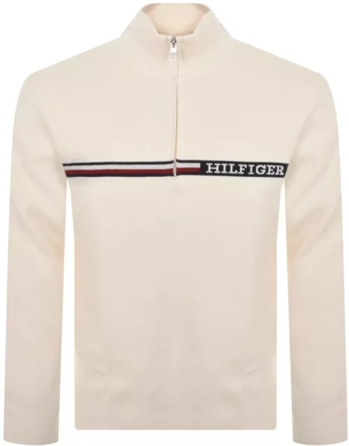 Tommy Hilfiger Half Zip Sweatshirt Crea