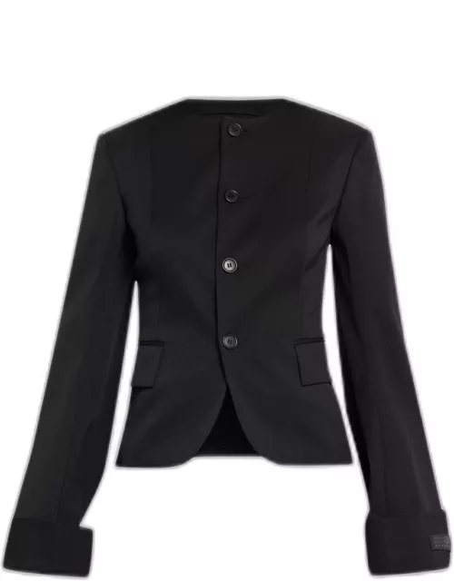 Fitted Single-Breasted Jacket