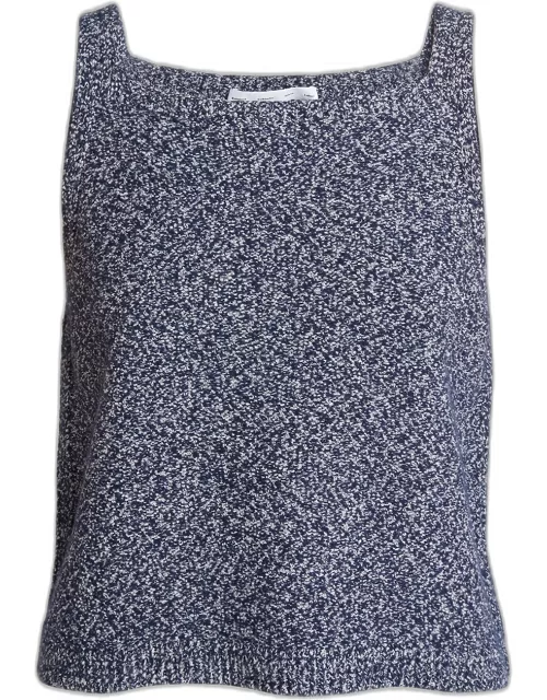 Drew Sleeveless Cotton-Wool Top