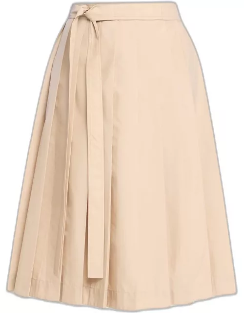 Pleated Utlity Skirt with Belt