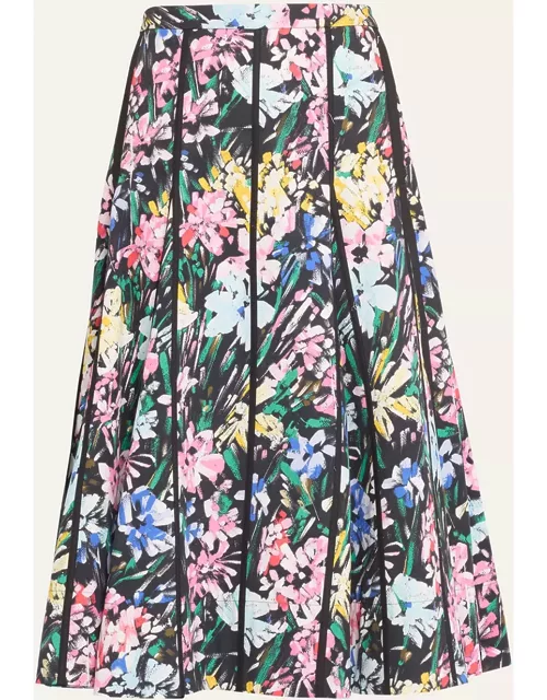 Flowerworks Godet Knee-Length Skirt