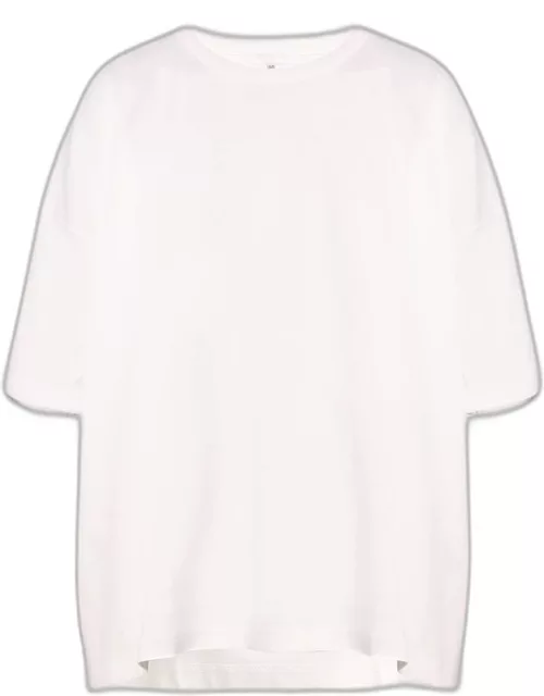 Short Sleeve Longer Back T-Shirt Mid Plu