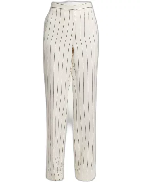 Stripe Straight-Leg Pant