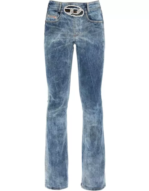 DIESEL 1969 d-ebbey jeans with jewel buckle