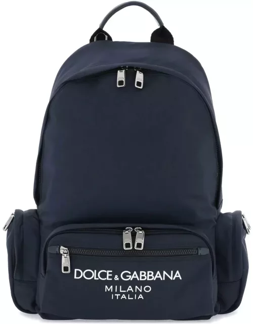 DOLCE & GABBANA nylon backpack with logo