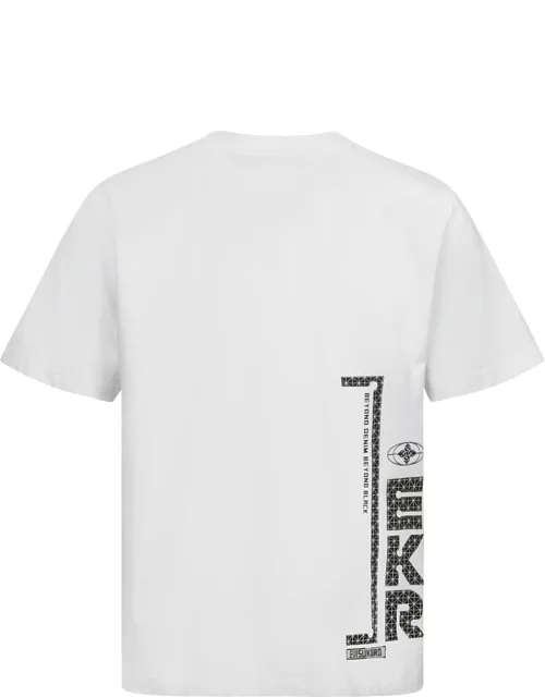 Grid Seagull and Logo Regular Fit T-shirt