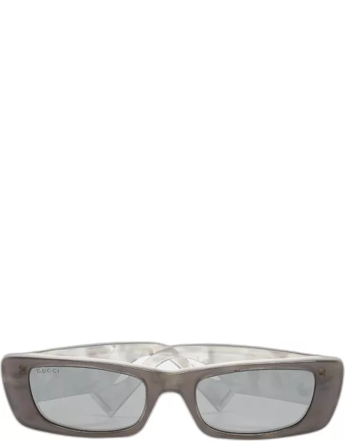 Gucci Silver Mirrored GG0516S Rectangular Sunglasse